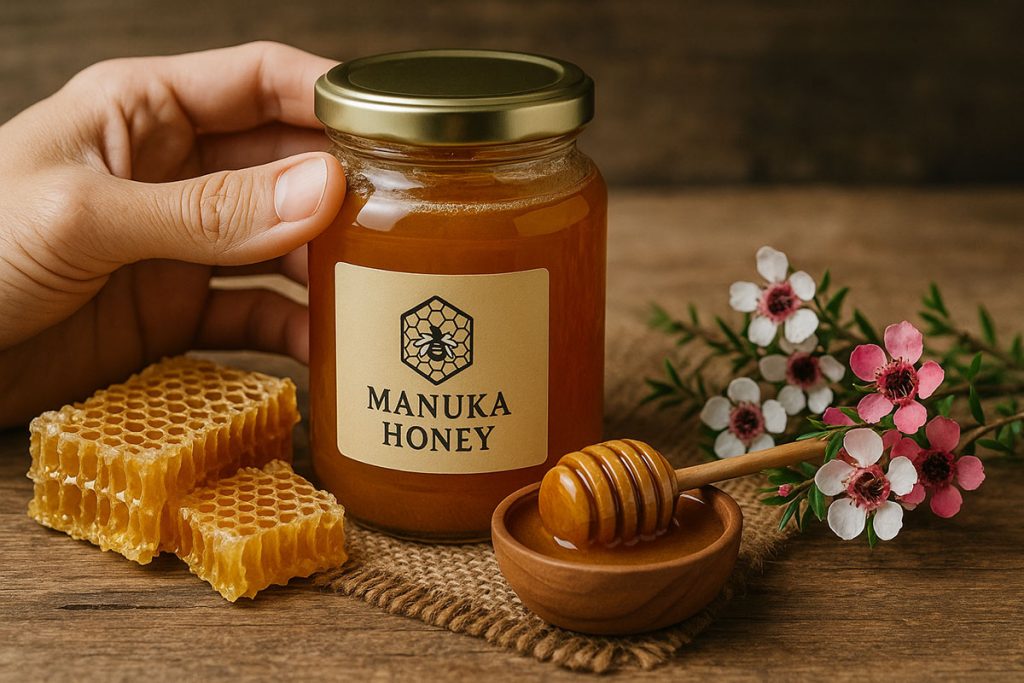 Mierea de Manuka este recunoscută pentru proprietățile sale antibacteriene și imunostimulatoare